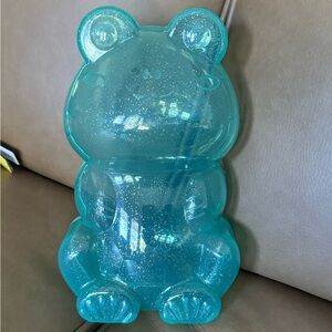 Glittery Frog Shaped Decorative Easter Piece w Peep Ducks